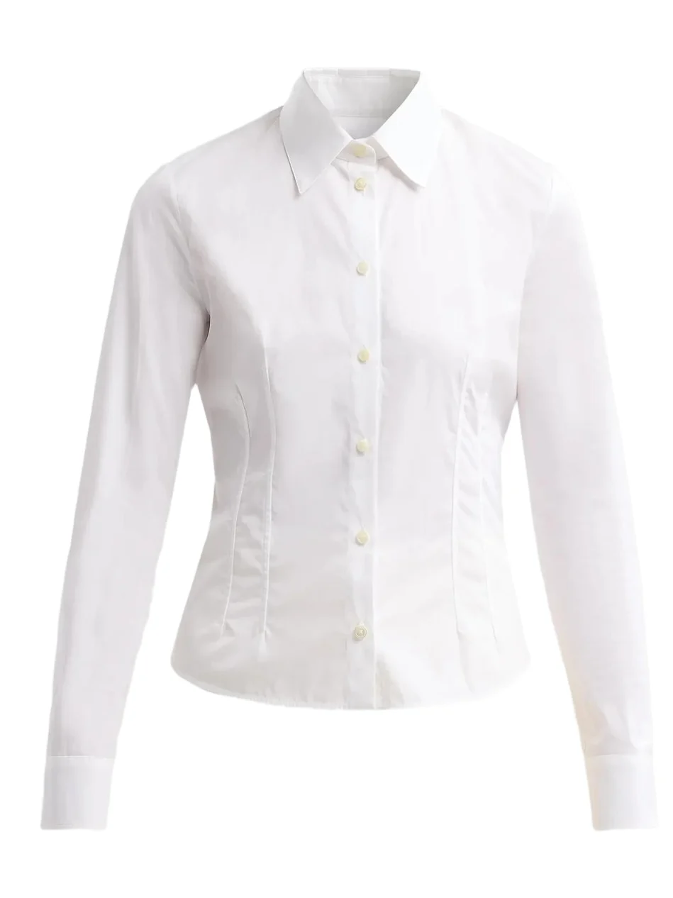 Jil Sander Women's Slim-Fit Cotton Poplin Shirt