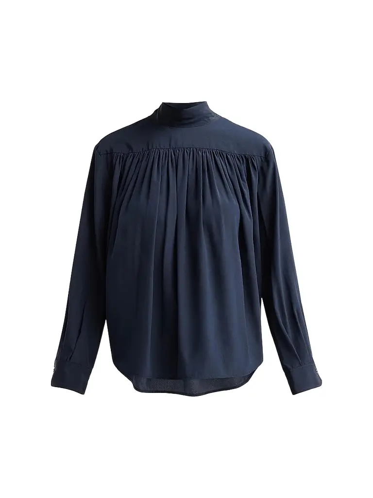A.L.C. Women's Danielle Silk Blouse - Evening Blue | Image 1 A.L.C. Women's Danielle Silk Blouse - Evening Blue | Image 1