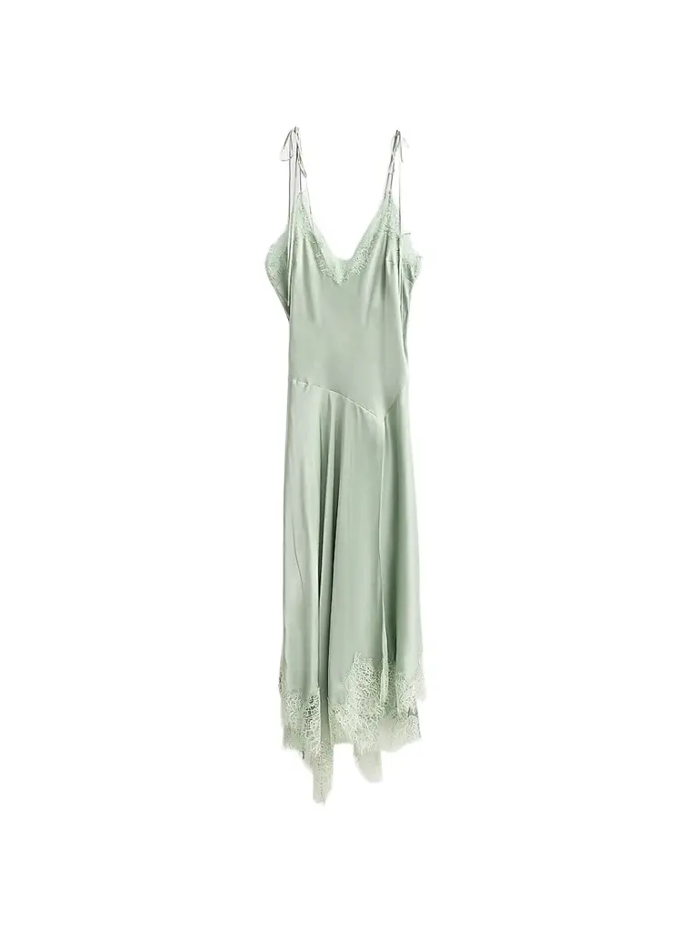 A.L.C. Women's Aleena Lace Midi Dress - Pale Jade | Image 1 A.L.C. Women's Aleena Lace Midi Dress - Pale Jade | Image 1
