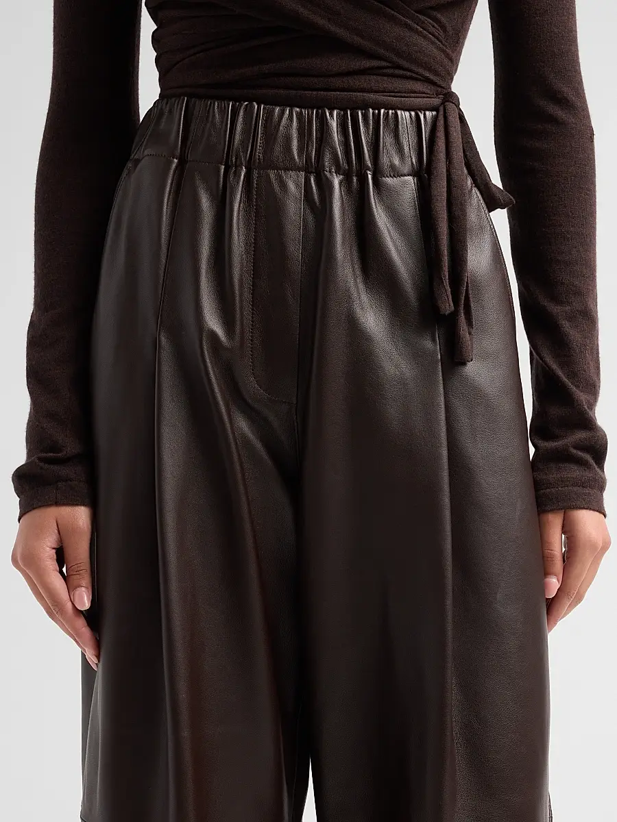 A.L.C. A. L.C. Women's Palmer Leather Barrel-Leg Pants | Thumbnail 5 A.L.C. A. L.C. Women's Palmer Leather Barrel-Leg Pants | Thumbnail 5