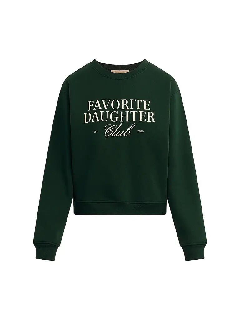 Favorite Daughter Women's The Club Sweatshirt - Forest Sugar | Image 1 Favorite Daughter Women's The Club Sweatshirt - Forest Sugar | Image 1