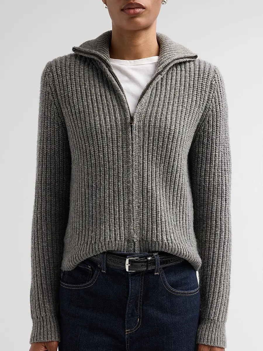 Nili Lotan Women's Arlen Wool-Camelhair Blend Cardigan | Thumbnail 5 Nili Lotan Women's Arlen Wool-Camelhair Blend Cardigan | Thumbnail 5