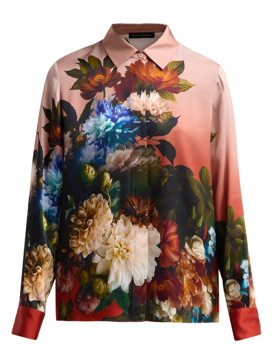Women's Shae Floral Silk-Blend Blouse Women's Shae Floral Silk-Blend Blouse