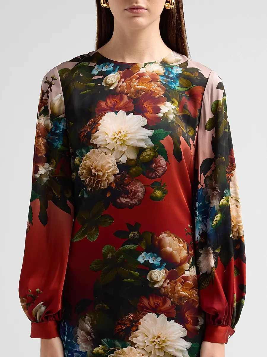 Elie Tahari Women's Renata Floral Silk-Blend Maxi Dress | Thumbnail 5 Elie Tahari Women's Renata Floral Silk-Blend Maxi Dress | Thumbnail 5