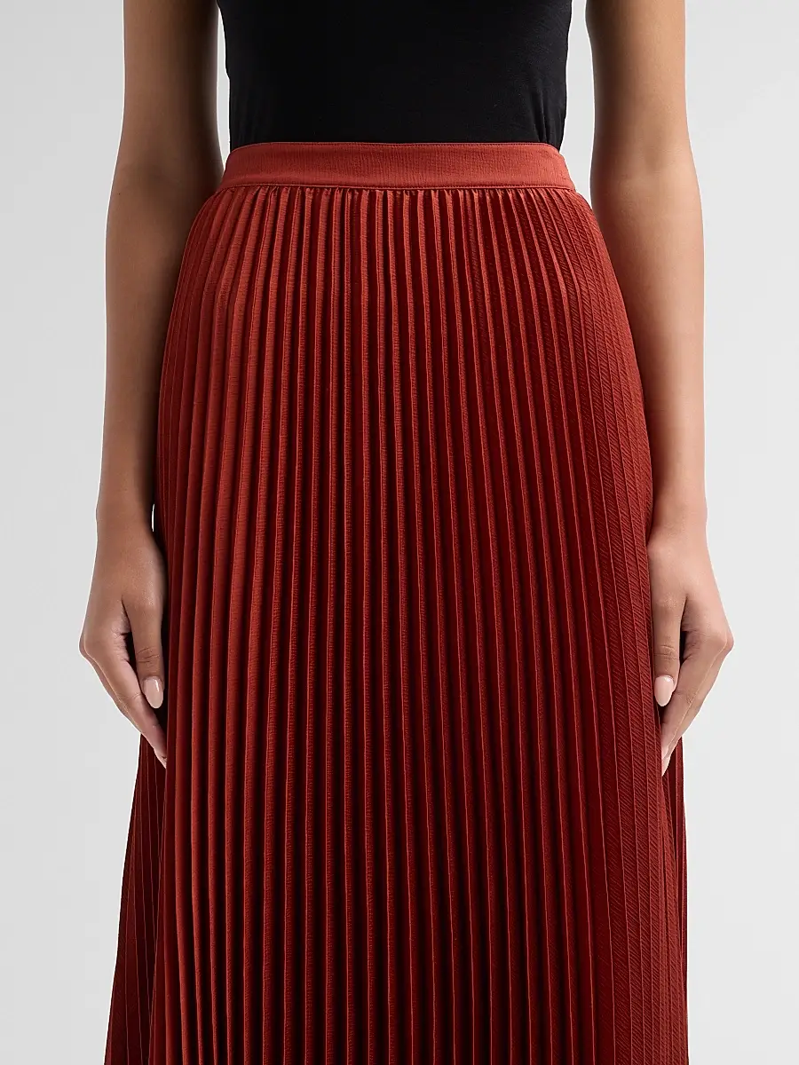 Elie Tahari Women's Rowyn Pleated Midi-Skirt | Thumbnail 5