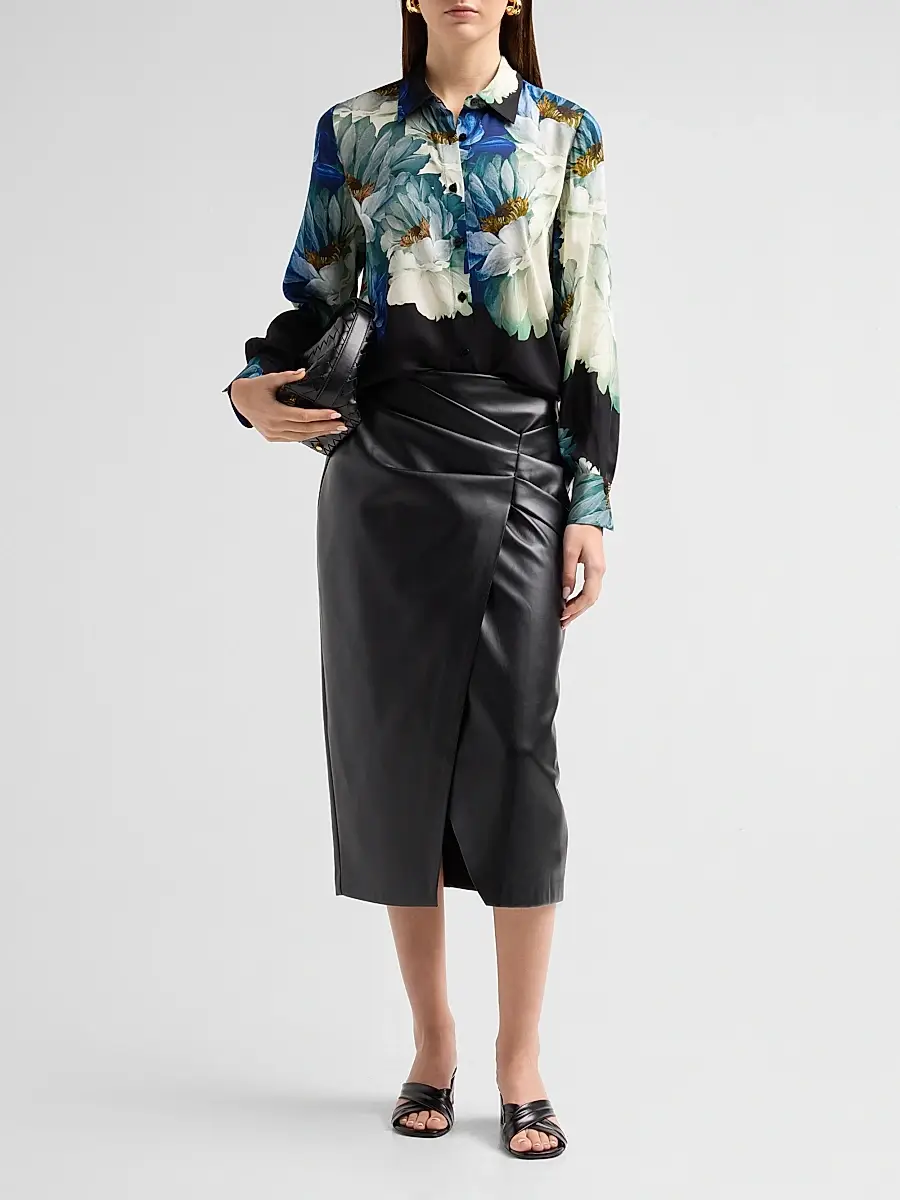 Elie Tahari Women's Madeline Floral Silk-Blend Blouse | Thumbnail 2 Elie Tahari Women's Madeline Floral Silk-Blend Blouse | Thumbnail 2
