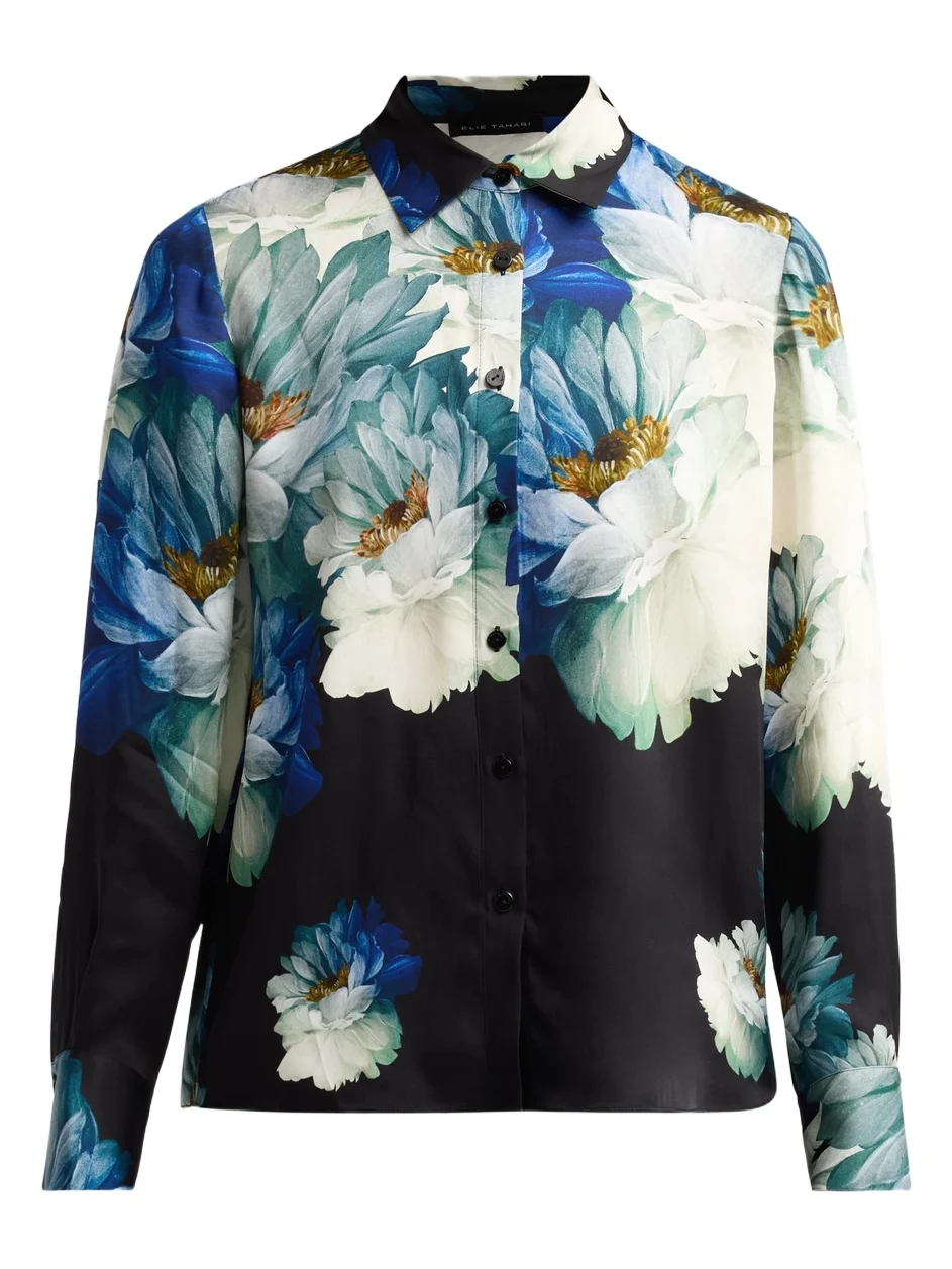 Women's Madeline Floral Silk-Blend Blouse Women's Madeline Floral Silk-Blend Blouse