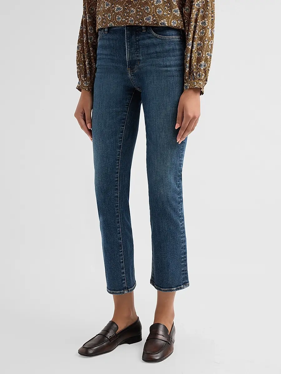 Veronica Beard Women's Milla Slim Straight-Leg Crop Jeans | Thumbnail 4 Veronica Beard Women's Milla Slim Straight-Leg Crop Jeans | Thumbnail 4