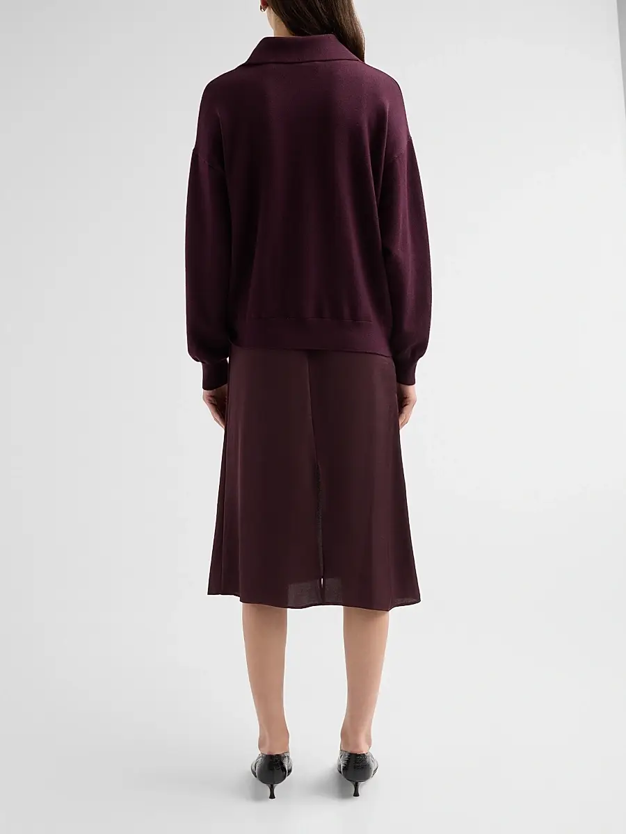 3.1 Phillip Lim Women's Mixed-Media Wool-Blend Midi Dress | Thumbnail 3 3.1 Phillip Lim Women's Mixed-Media Wool-Blend Midi Dress | Thumbnail 3