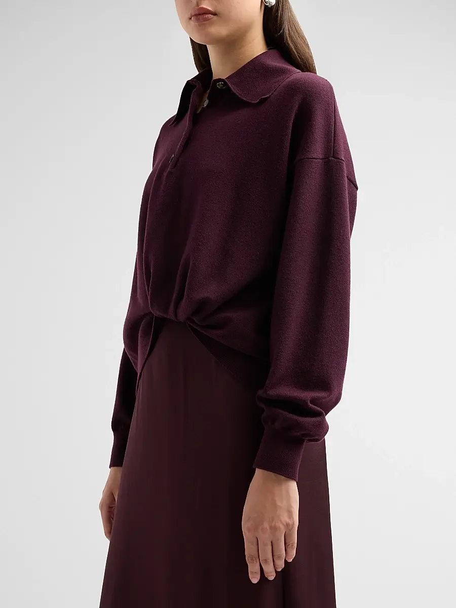 3.1 Phillip Lim Women's Mixed-Media Wool-Blend Midi Dress | Thumbnail 5 3.1 Phillip Lim Women's Mixed-Media Wool-Blend Midi Dress | Thumbnail 5