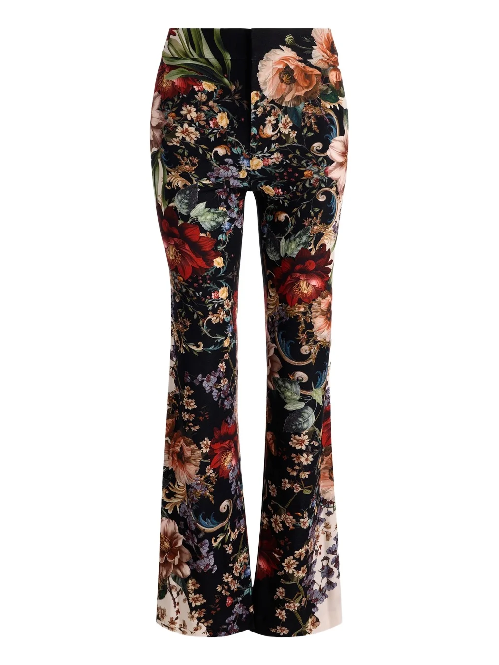 Alice + Olivia Women's Andrew Floral Bootcut Slim Pants