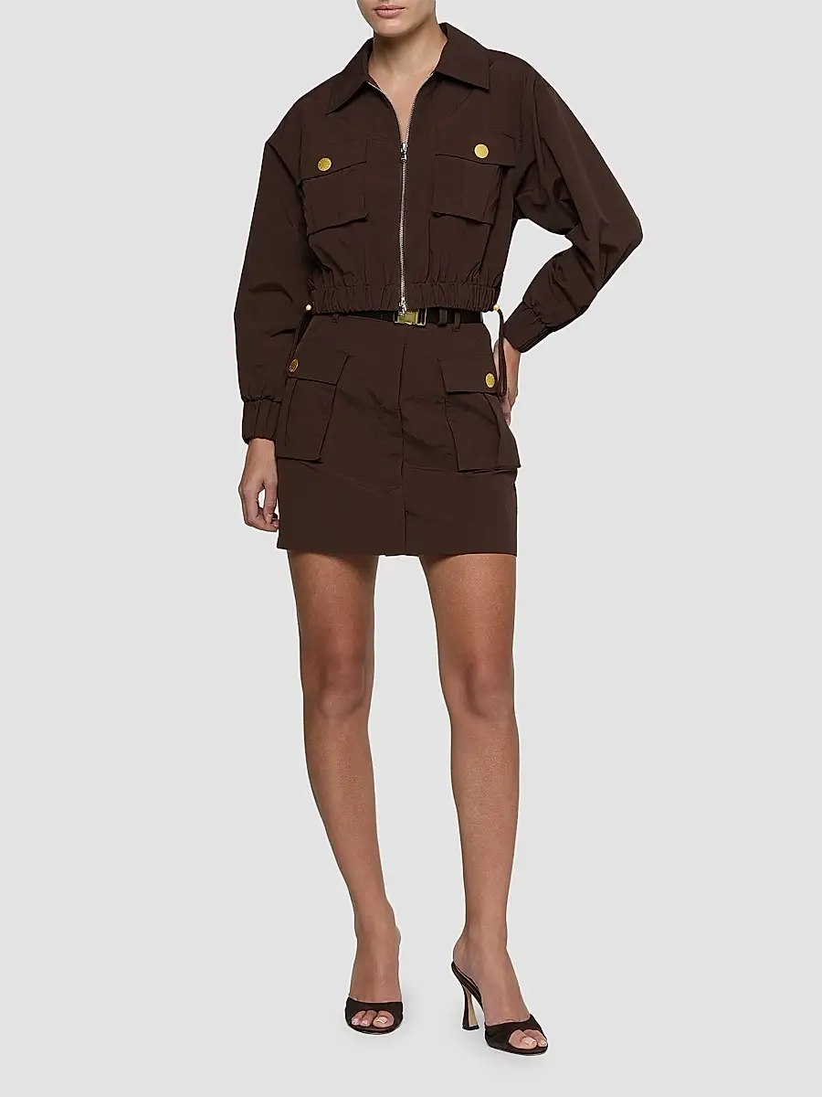 L'Agence Women's Kade Cargo Pocket Windbreaker Jacket | Thumbnail 2