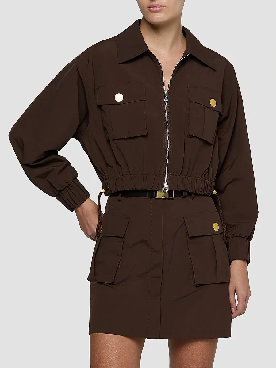 L'Agence Women's Kade Cargo Pocket Windbreaker Jacket | Thumbnail 4