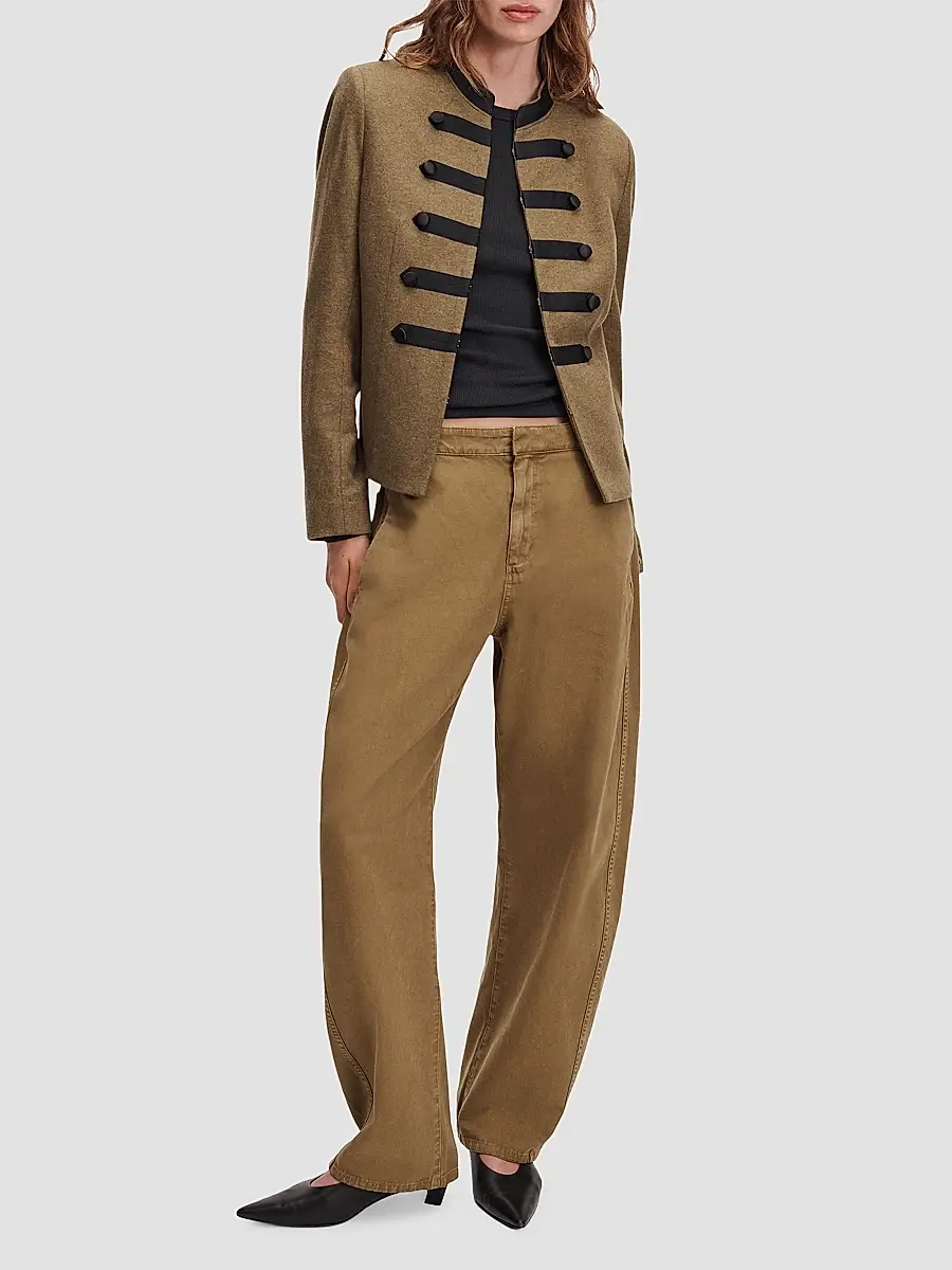 rag & bone Women's Vito Cotton Canvas Barrel-Leg Pants | Thumbnail 2 rag & bone Women's Vito Cotton Canvas Barrel-Leg Pants | Thumbnail 2