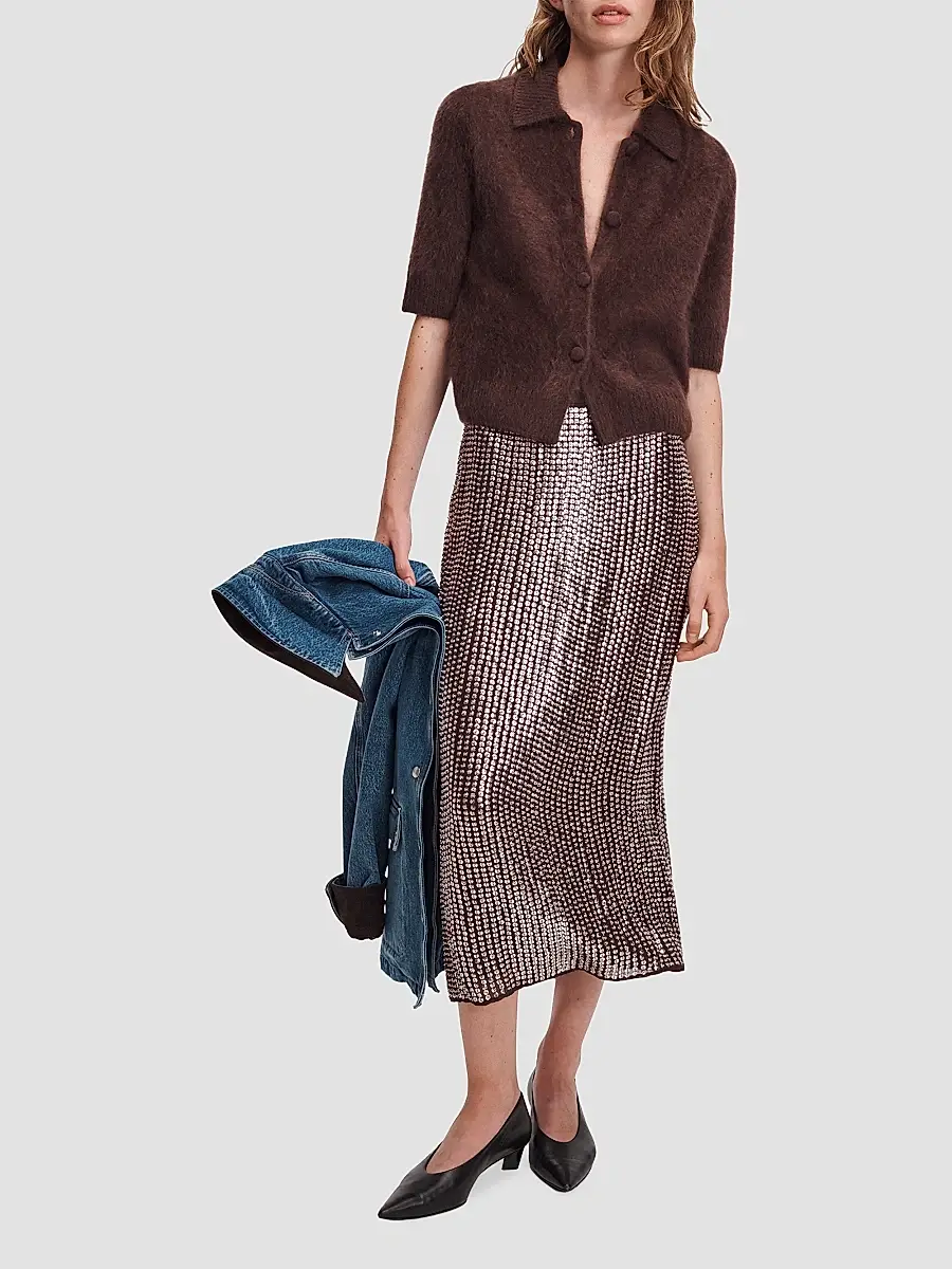rag & bone Women's Lili Beaded Midi Skirt | Thumbnail 2 rag & bone Women's Lili Beaded Midi Skirt | Thumbnail 2