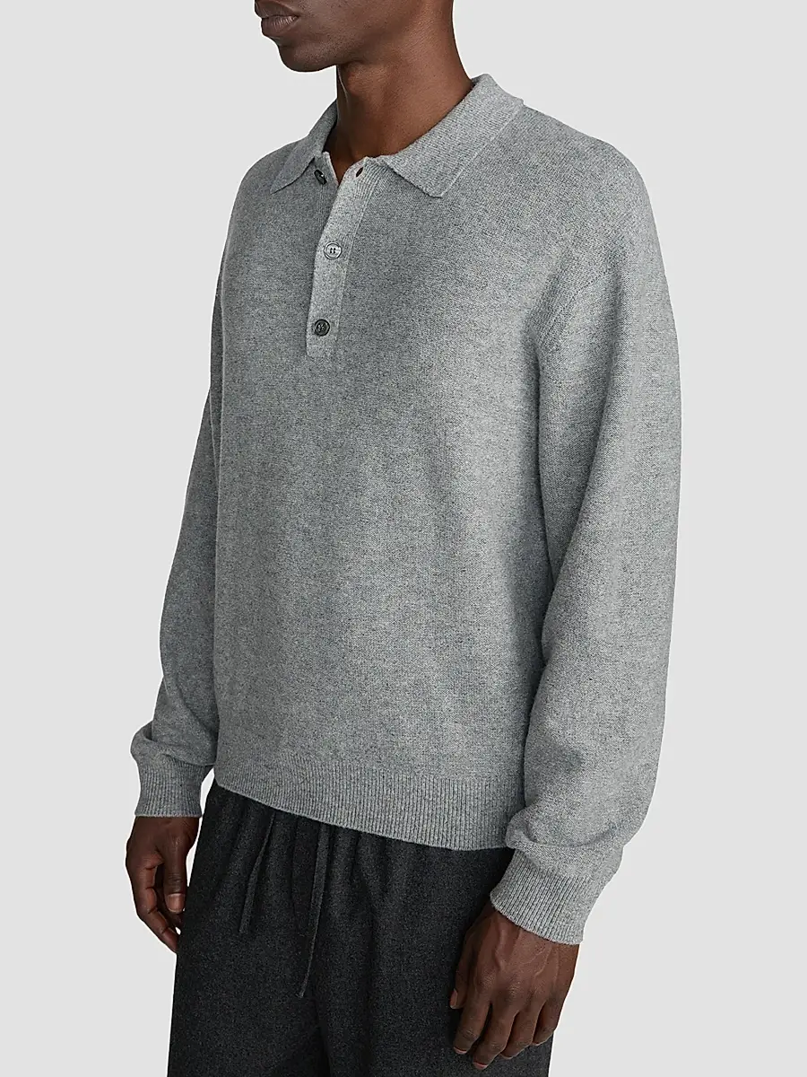 Frame Men's Boiled Wool Polo Sweater | Thumbnail 5 Frame Men's Boiled Wool Polo Sweater | Thumbnail 5
