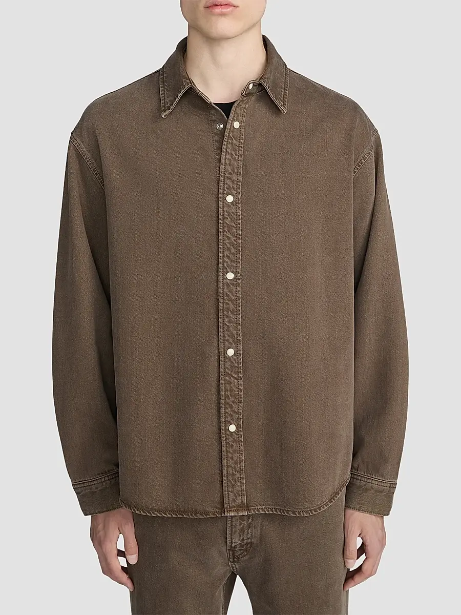 Frame Men's Relaxed Denim Overshirt | Thumbnail 4 Frame Men's Relaxed Denim Overshirt | Thumbnail 4