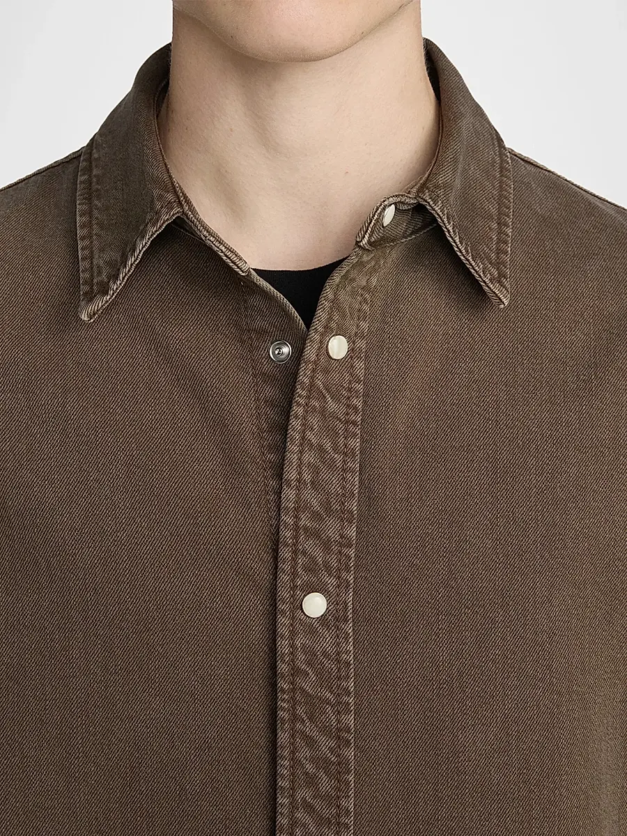 Frame Men's Relaxed Denim Overshirt | Thumbnail 6 Frame Men's Relaxed Denim Overshirt | Thumbnail 6