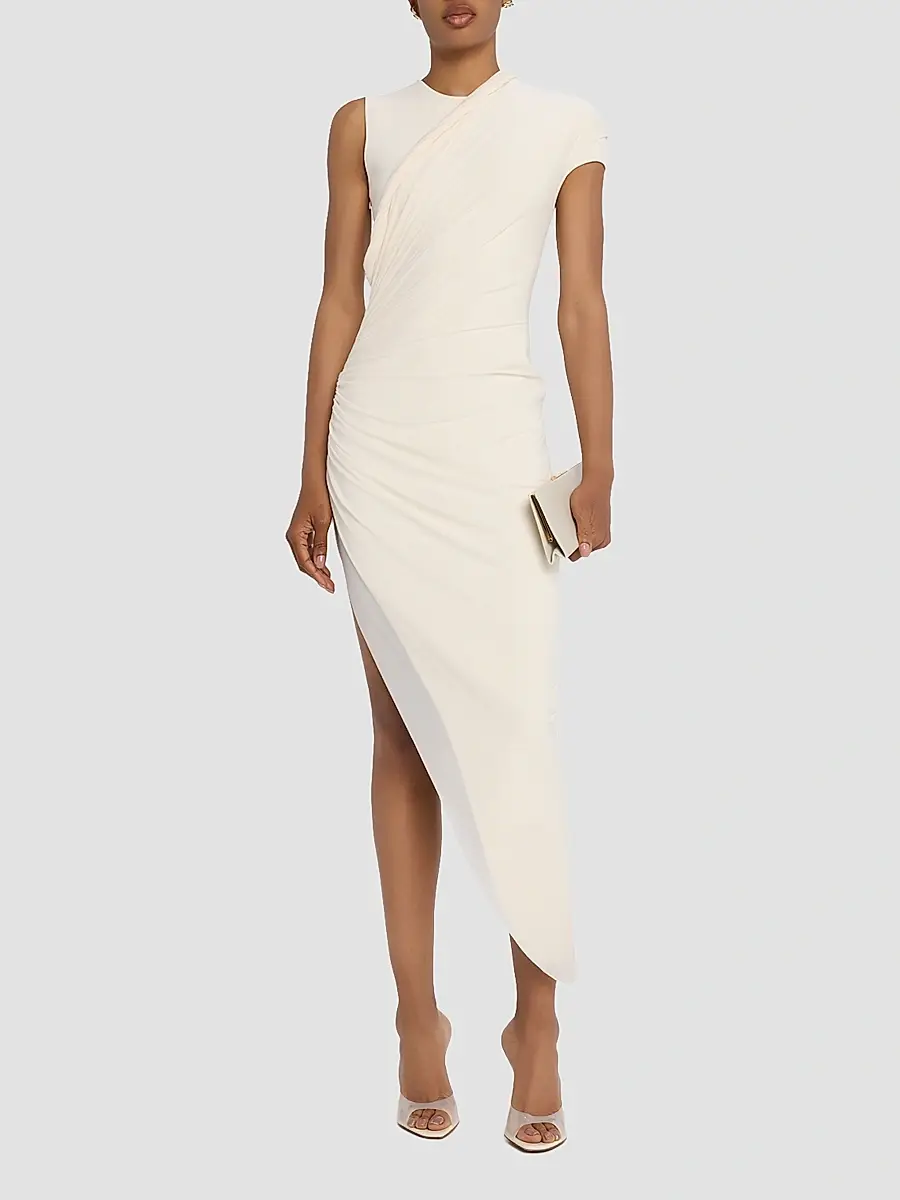 Et Ochs Women's Georgia Gathered Jersey Midi Dress | Thumbnail 2 Et Ochs Women's Georgia Gathered Jersey Midi Dress | Thumbnail 2
