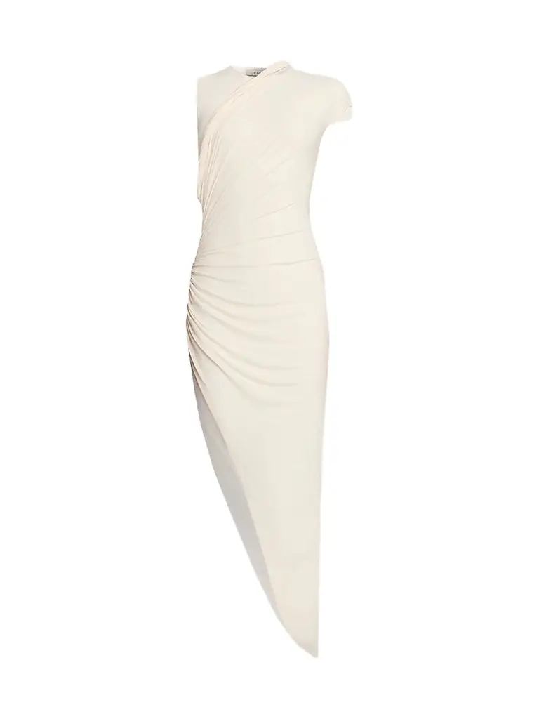 Et Ochs Women's Georgia Gathered Jersey Midi Dress