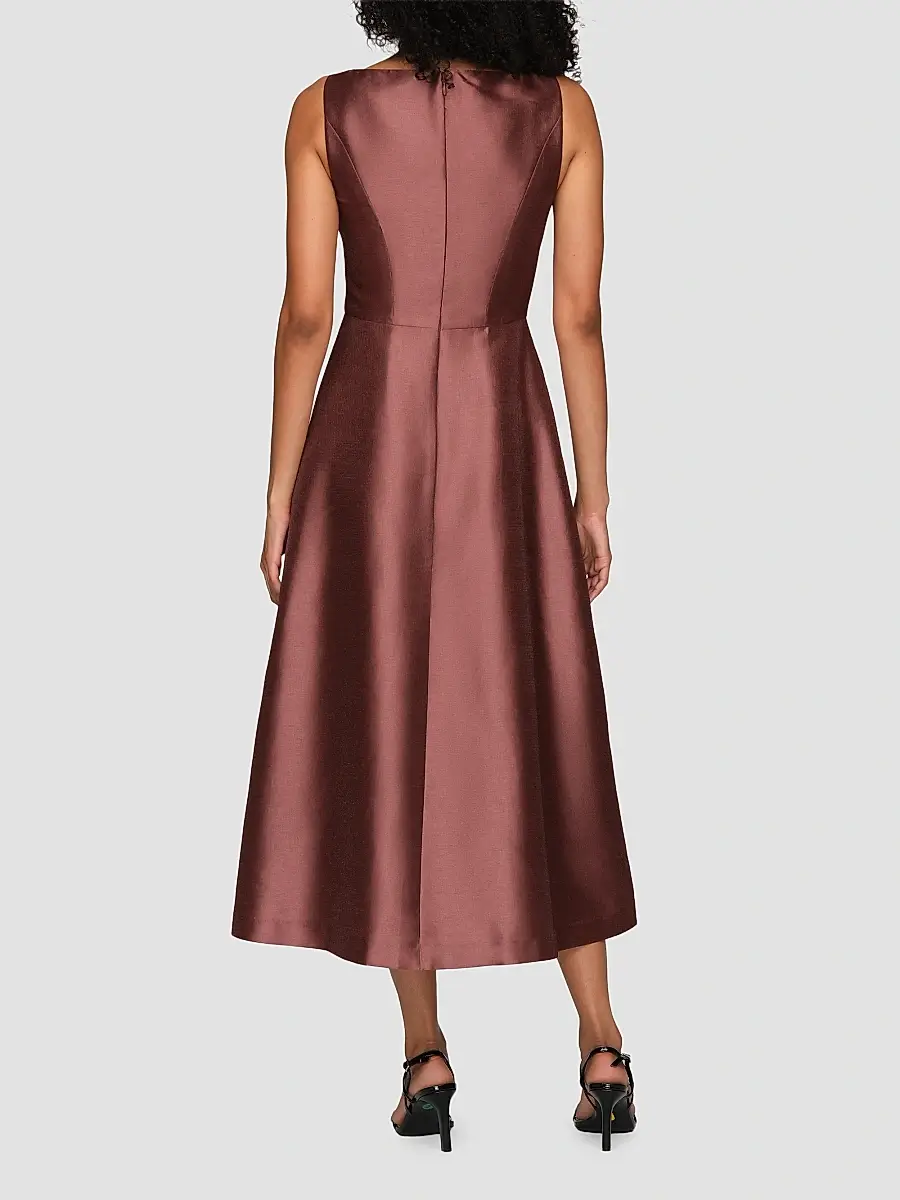 Kay Unger Women's Blakely Border Print Tea-Length Cocktail Dress | Thumbnail 3 Kay Unger Women's Blakely Border Print Tea-Length Cocktail Dress | Thumbnail 3