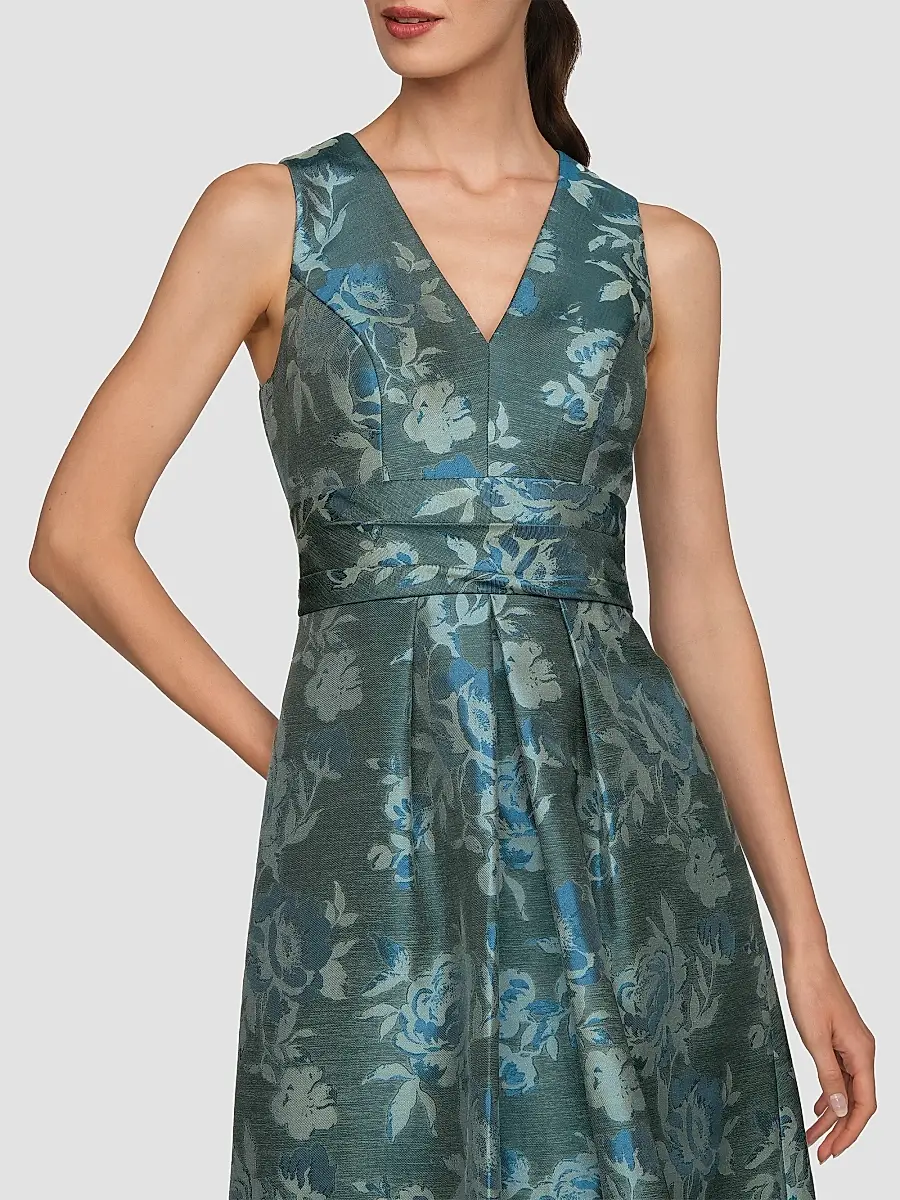 Kay Unger Women's Cameron Floral A-Line Gown | Thumbnail 4 Kay Unger Women's Cameron Floral A-Line Gown | Thumbnail 4