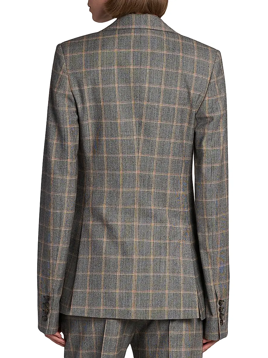 Stella McCartney Women's Slim Checked Blazer | Thumbnail 5 Stella McCartney Women's Slim Checked Blazer | Thumbnail 5