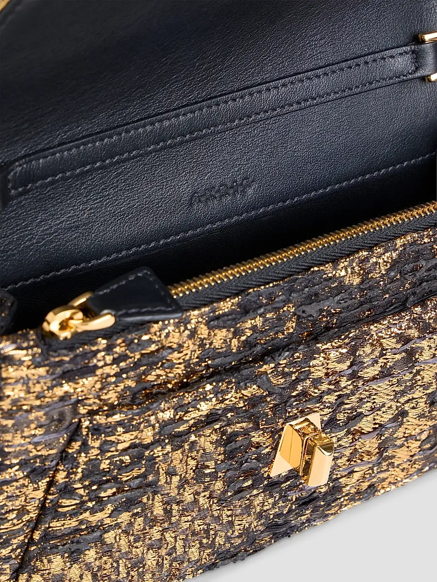 Akris Women's Anouk Metallic Jacquard Envelope Clutch | Thumbnail 5 Akris Women's Anouk Metallic Jacquard Envelope Clutch | Thumbnail 5