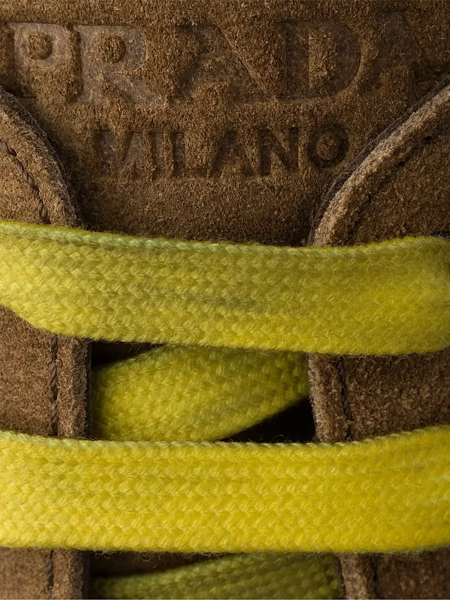 Prada Men's Waxed Suede Lace-up Shoes | Thumbnail 5 Prada Men's Waxed Suede Lace-up Shoes | Thumbnail 5