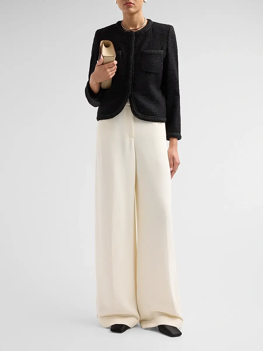 Fabiana Filippi Women's Sequined Virgin Wool-Blend Blazer | Thumbnail 2 Fabiana Filippi Women's Sequined Virgin Wool-Blend Blazer | Thumbnail 2