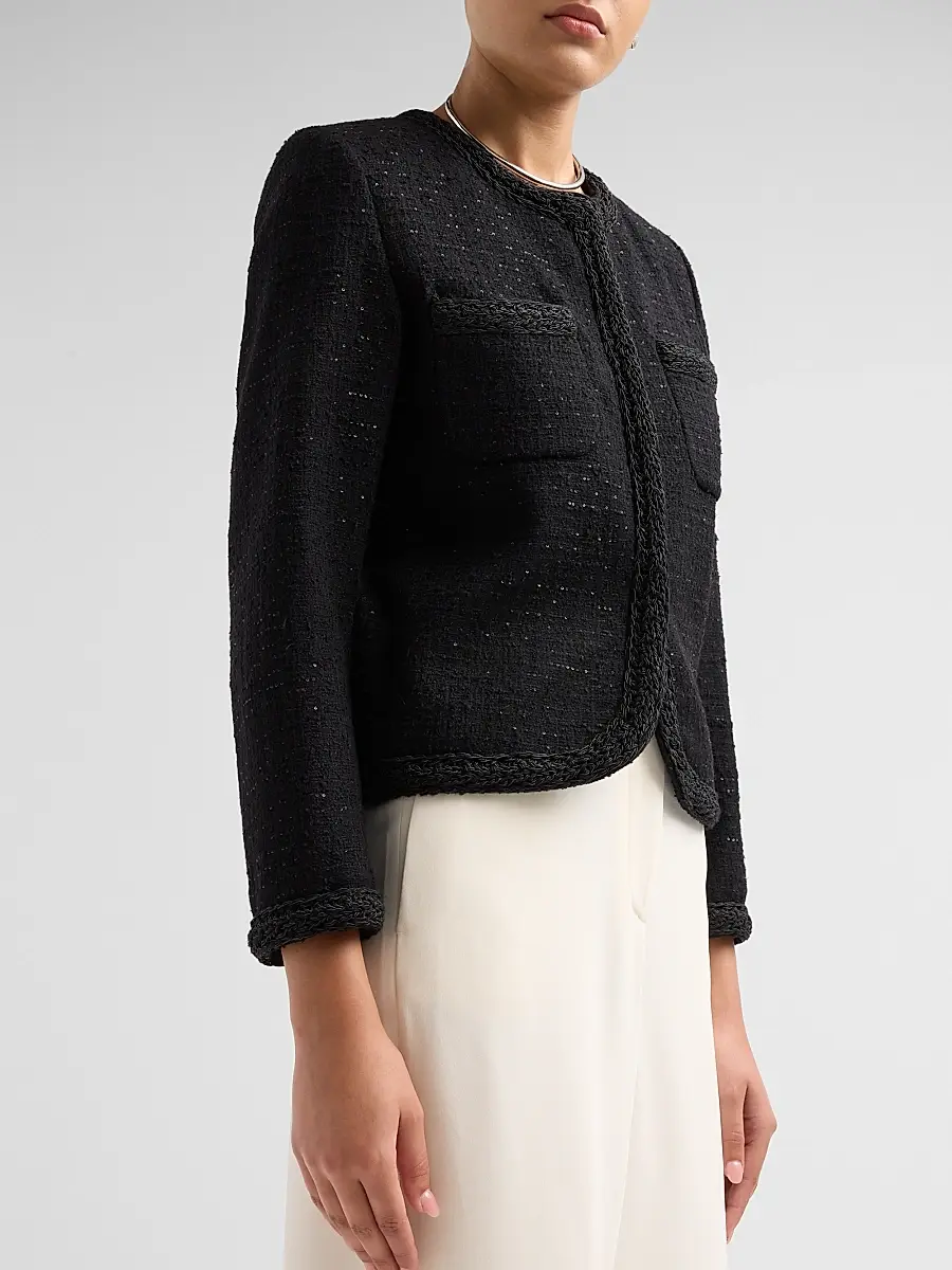 Fabiana Filippi Women's Sequined Virgin Wool-Blend Blazer | Thumbnail 5 Fabiana Filippi Women's Sequined Virgin Wool-Blend Blazer | Thumbnail 5