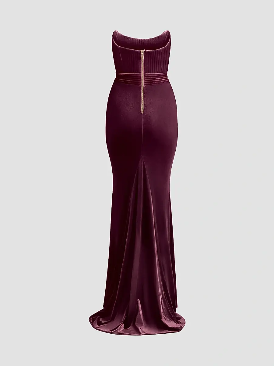Zhivago Women's Reine De Reinettes Velvet Strapless Gown | Thumbnail 5