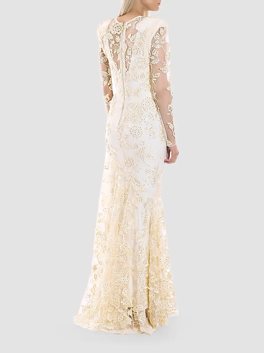 Zhivago Women's Poetry Remains Sequin-Embellished Mermaid Gown | Thumbnail 3