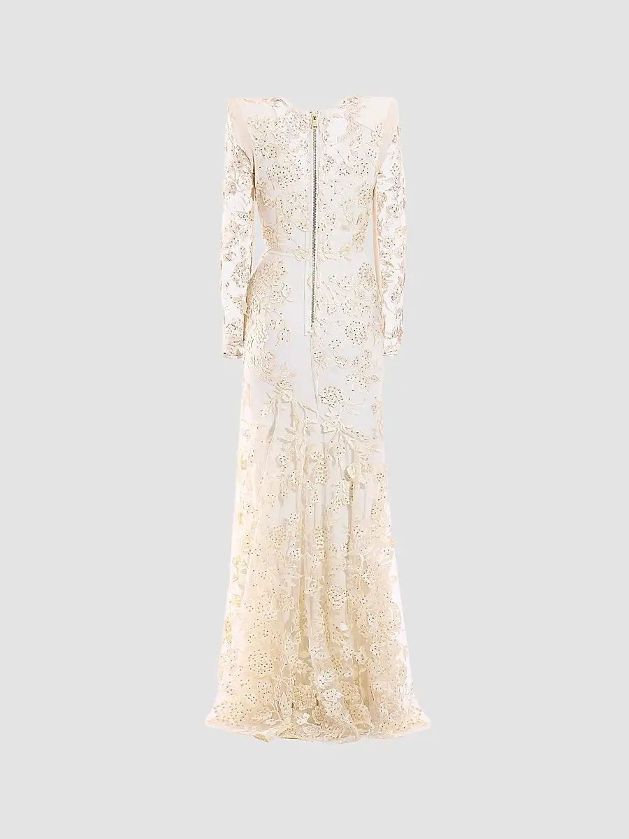 Zhivago Women's Poetry Remains Sequin-Embellished Mermaid Gown | Thumbnail 5