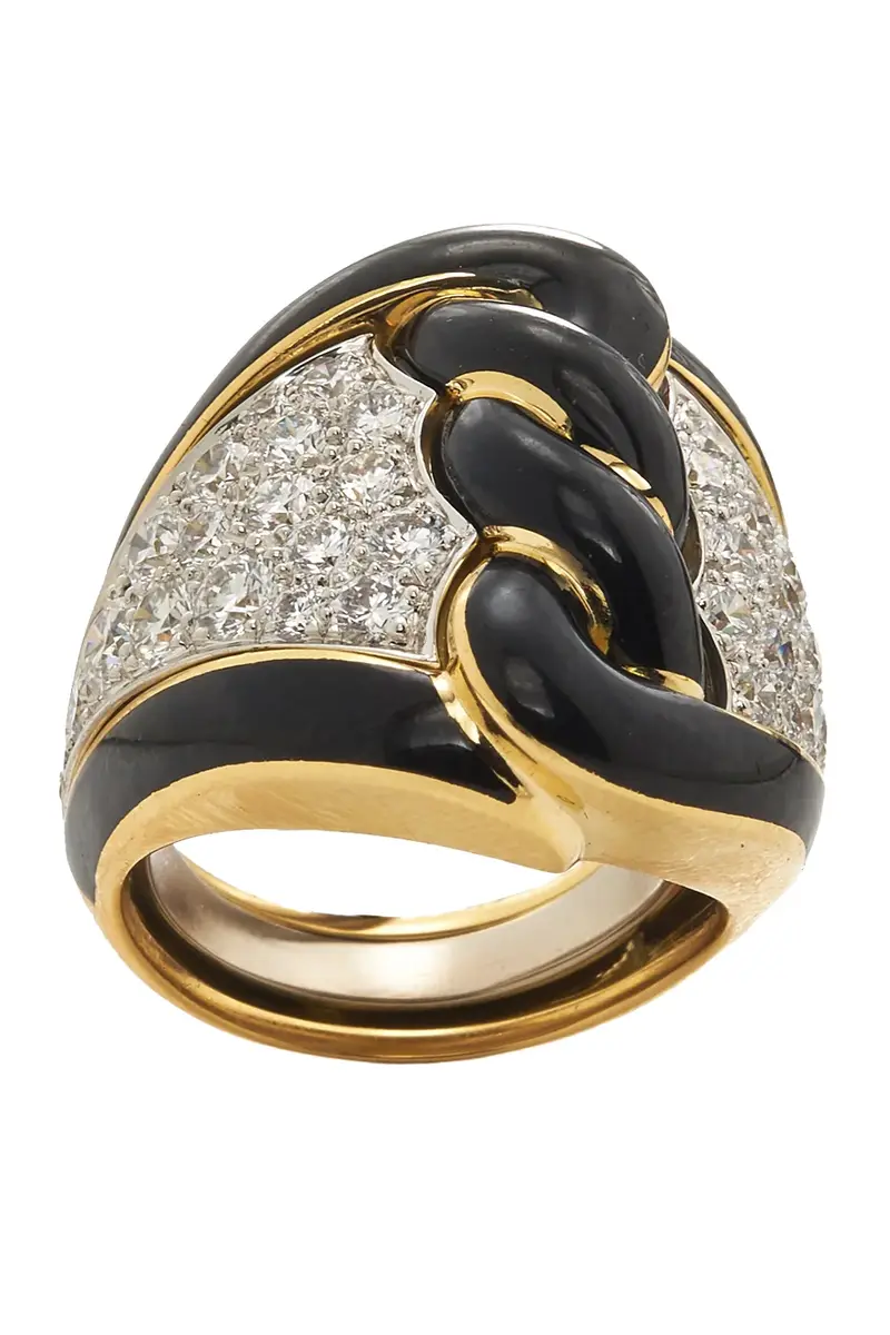Diamond Black Rope Ring Diamond Black Rope Ring