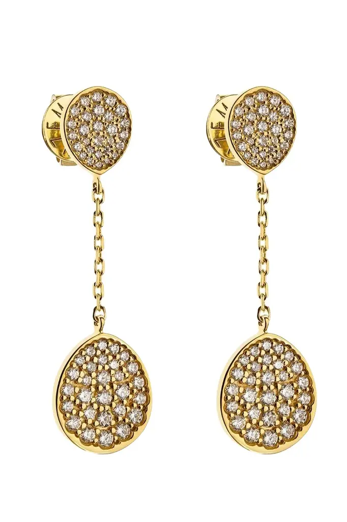 GUZEMA FINE JEWELRY Diamond Classic Flat Drop Earrings
