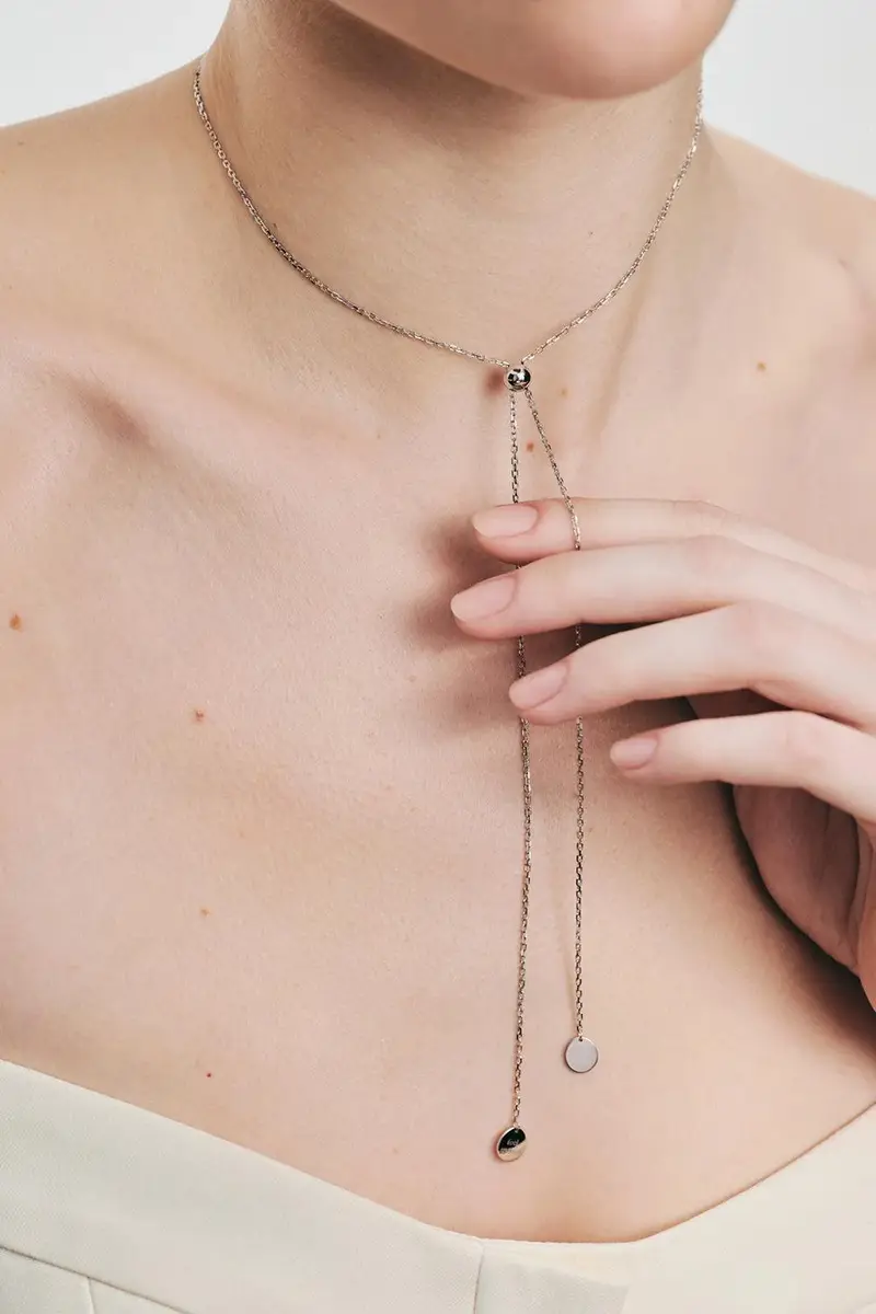 GUZEMA FINE JEWELRY Flat Tie Necklace | Thumbnail 3 GUZEMA FINE JEWELRY Flat Tie Necklace | Thumbnail 3