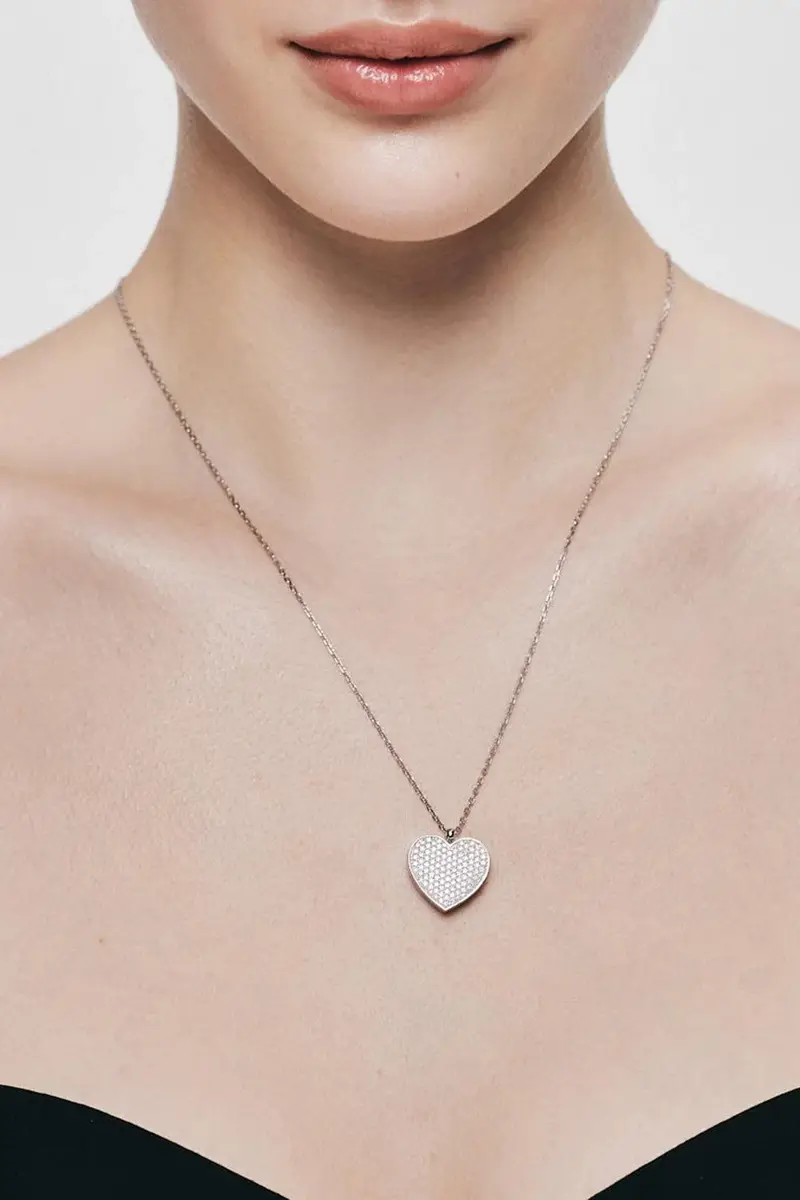 GUZEMA FINE JEWELRY Diamond Heart Locket Necklace | Thumbnail 2 GUZEMA FINE JEWELRY Diamond Heart Locket Necklace | Thumbnail 2