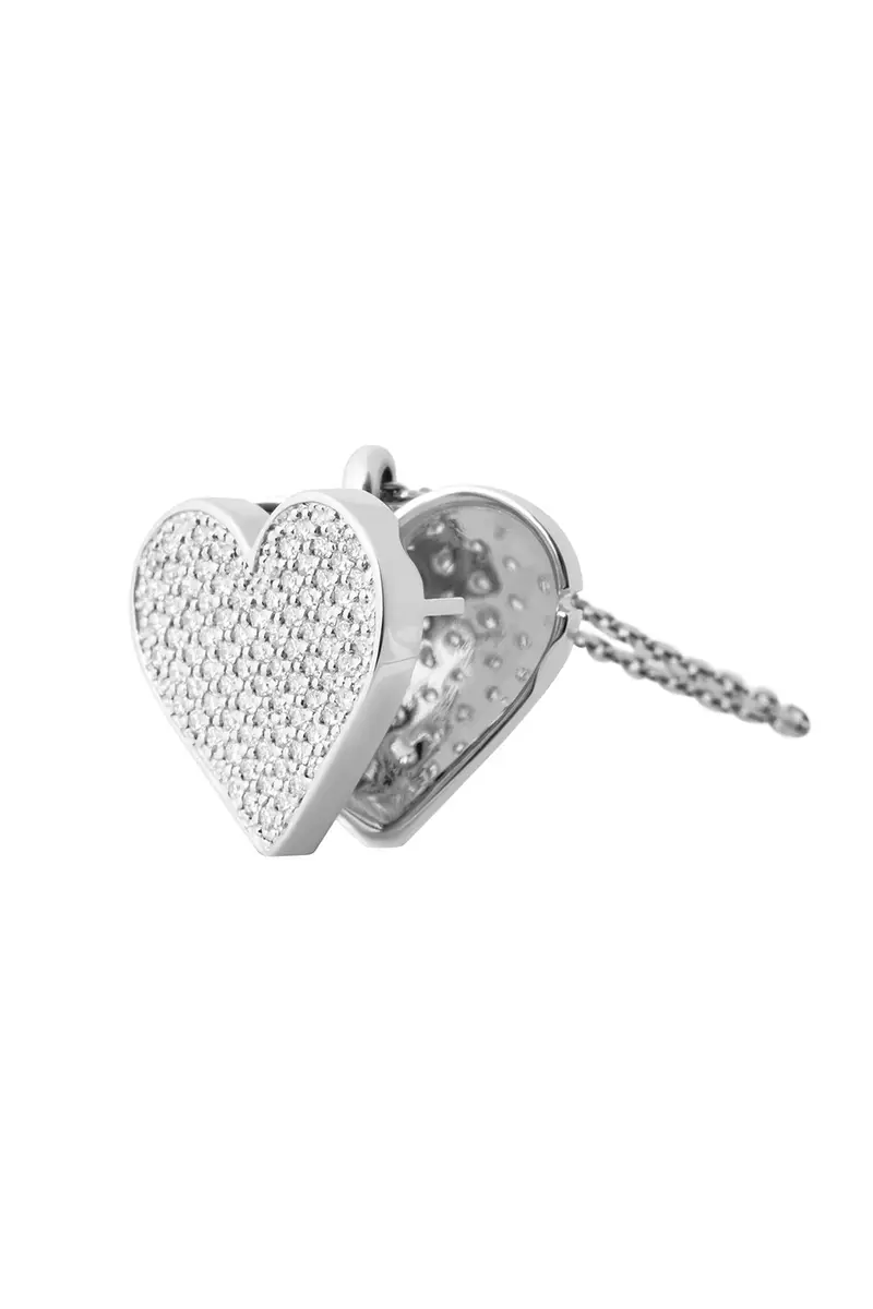 GUZEMA FINE JEWELRY Diamond Heart Locket Necklace | Thumbnail 5 GUZEMA FINE JEWELRY Diamond Heart Locket Necklace | Thumbnail 5