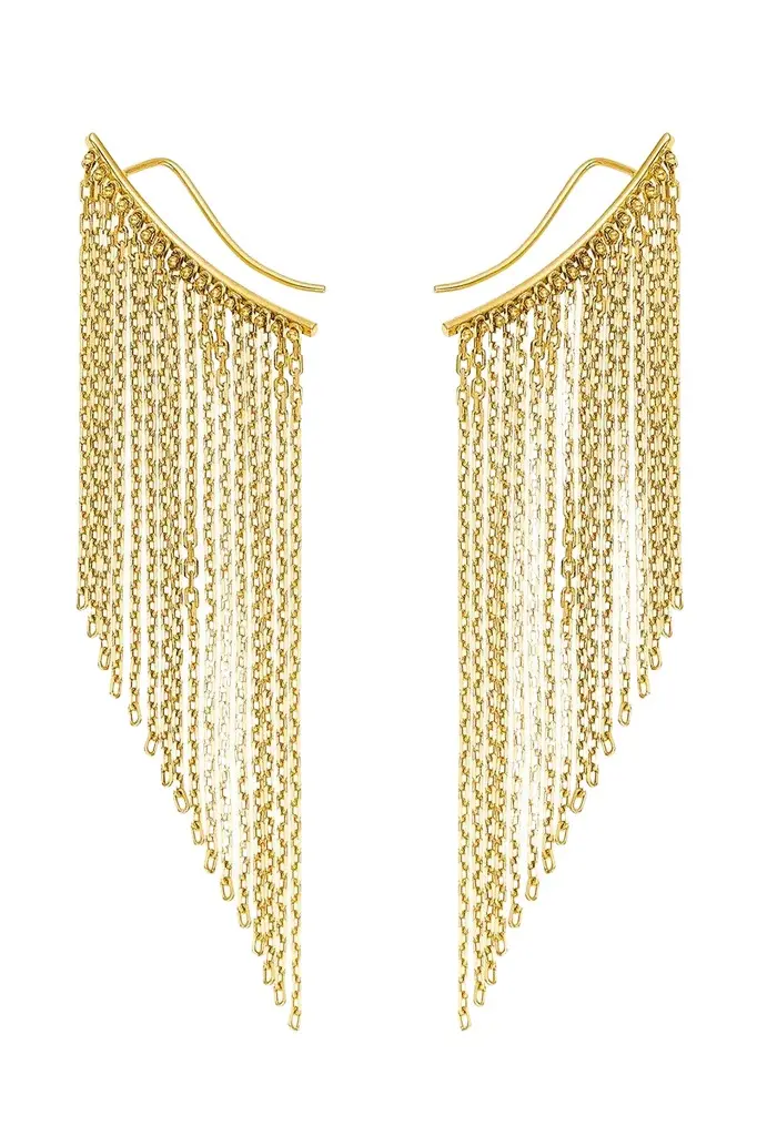 GUZEMA FINE JEWELRY Midi Chainfall Earrings