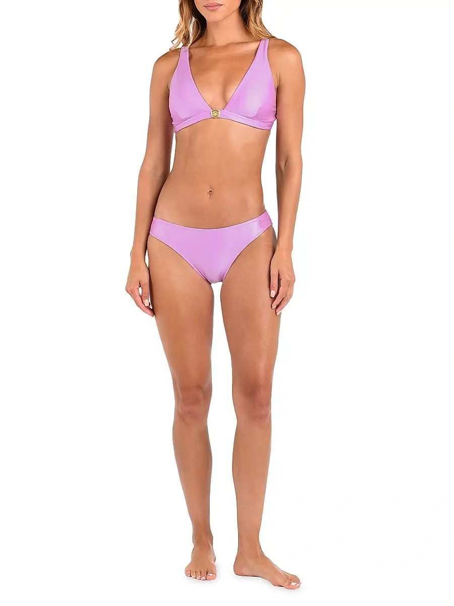 L'Agence Women's Shimmer Solids Nicole Bikini Bottom | Thumbnail 2 L'Agence Women's Shimmer Solids Nicole Bikini Bottom | Thumbnail 2