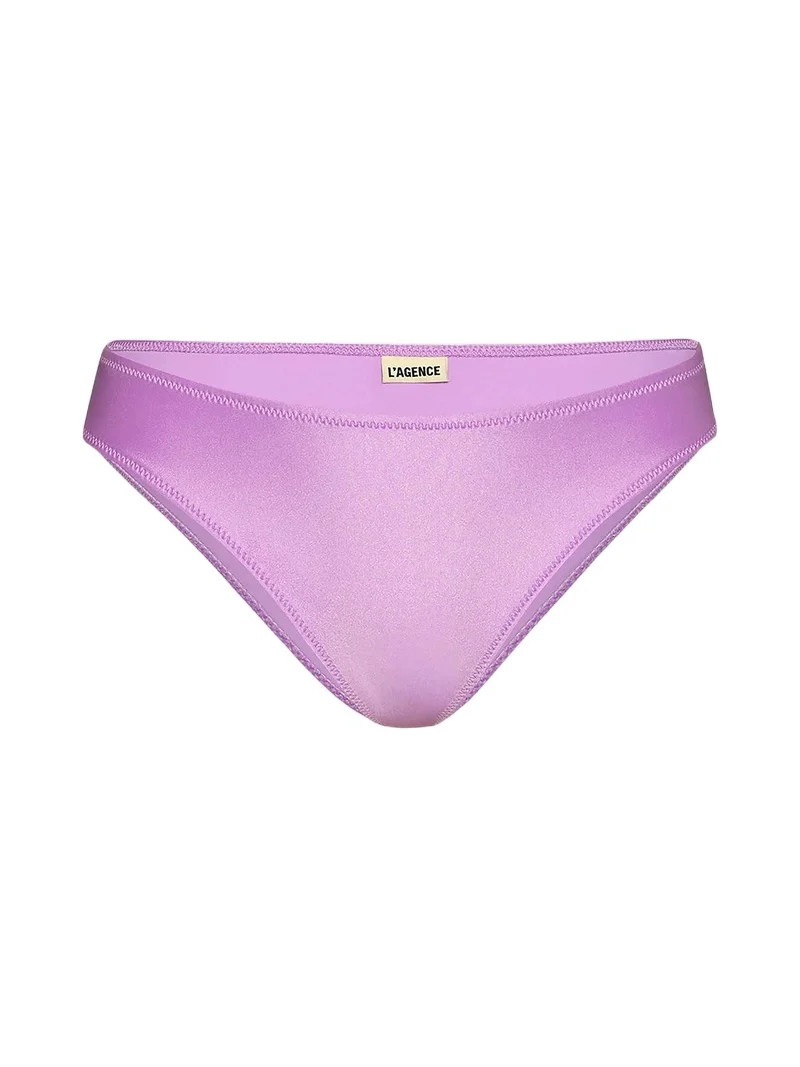 L'Agence Women's Shimmer Solids Nicole Bikini Bottom