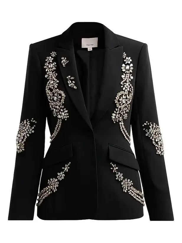Women's Cheyenne Crystal Cascade Blazer Women's Cheyenne Crystal Cascade Blazer