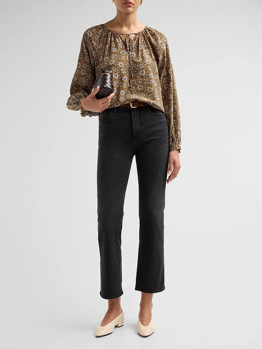 Veronica Beard Women's Milla High-Rise Straight-Leg Jeans | Thumbnail 2 Veronica Beard Women's Milla High-Rise Straight-Leg Jeans | Thumbnail 2