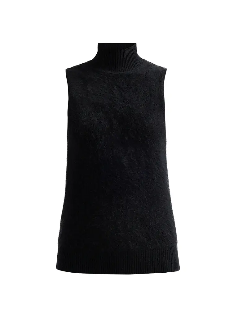 Ramy Brook Women's Dora Cashmere Sleeveless Sweater - Black | Image 1 Ramy Brook Women's Dora Cashmere Sleeveless Sweater - Black | Image 1