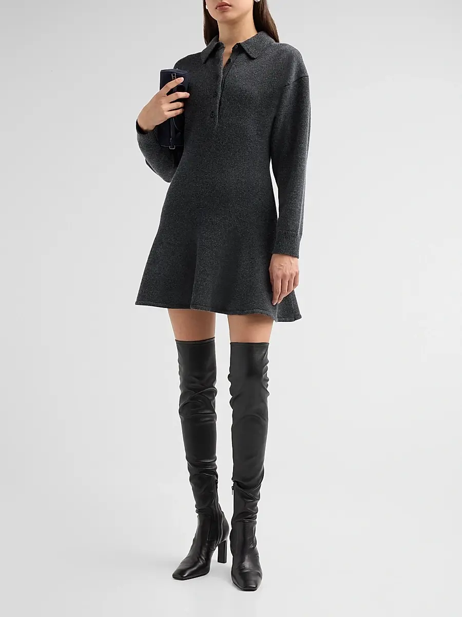 3.1 Phillip Lim Women's Wool-Blend Mini Polo Dress | Thumbnail 4 3.1 Phillip Lim Women's Wool-Blend Mini Polo Dress | Thumbnail 4