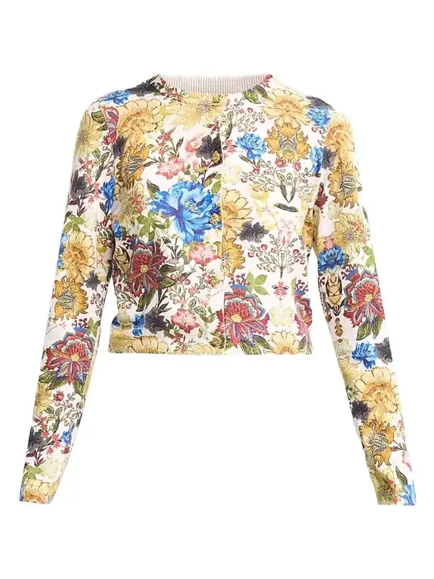 Women's Carson Floral Cotton-Blend Cardigan Women's Carson Floral Cotton-Blend Cardigan