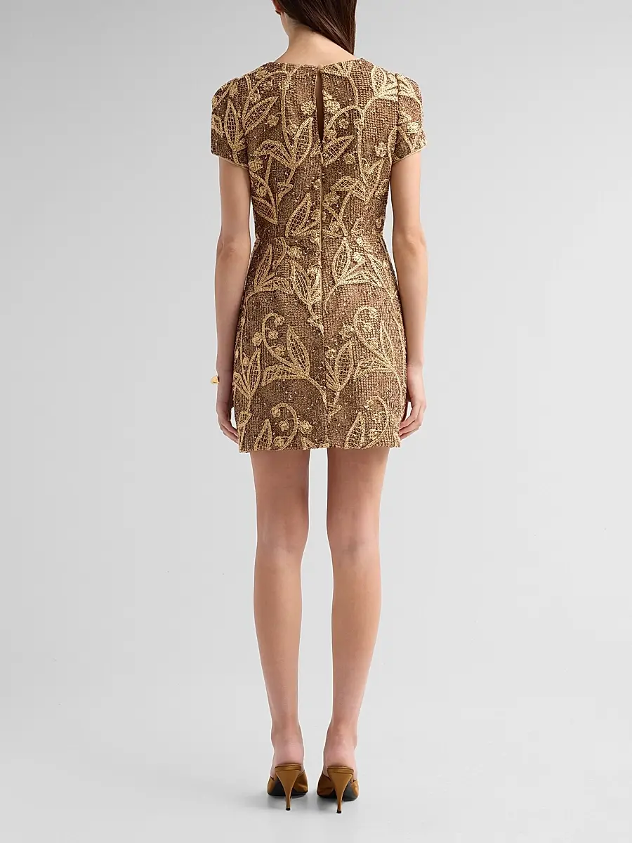 Milly Women's Daisy Embroidered Lace Mini Dress | Thumbnail 3 Milly Women's Daisy Embroidered Lace Mini Dress | Thumbnail 3
