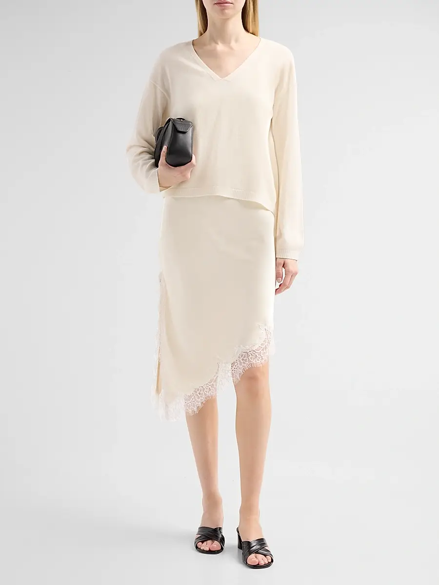 dh New York Women's Isa Wool Sweater & Satin Midi Dress | Thumbnail 2 dh New York Women's Isa Wool Sweater & Satin Midi Dress | Thumbnail 2
