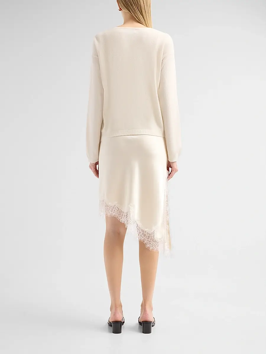 dh New York Women's Isa Wool Sweater & Satin Midi Dress | Thumbnail 3 dh New York Women's Isa Wool Sweater & Satin Midi Dress | Thumbnail 3